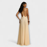 Lavinia - Robe longue à décolleté en V profond