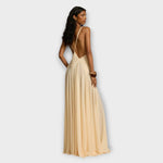 Lavinia - Robe longue à décolleté en V profond