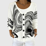 Wilhelmina | Cardigan à motif vagues