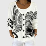 Wilhelmina | Cardigan à motif vagues