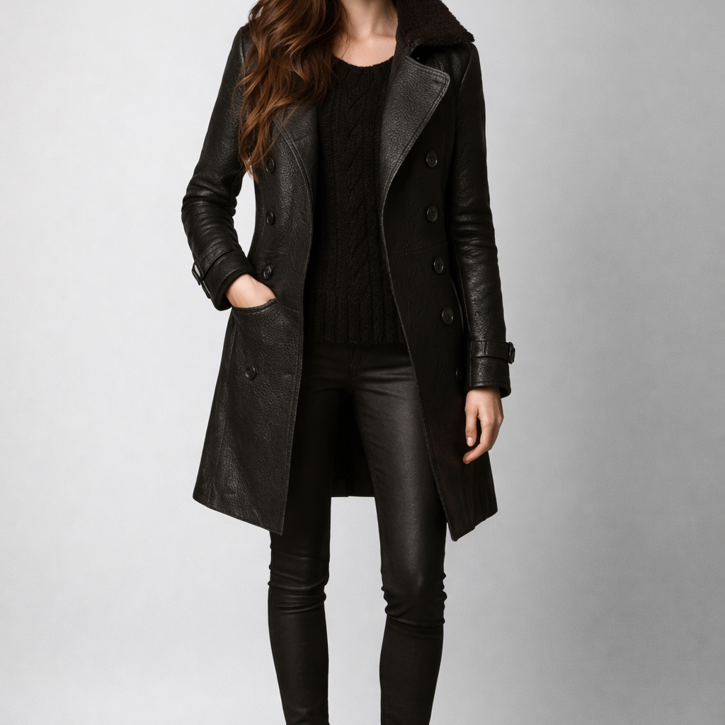 Lena | Manteau en cuir