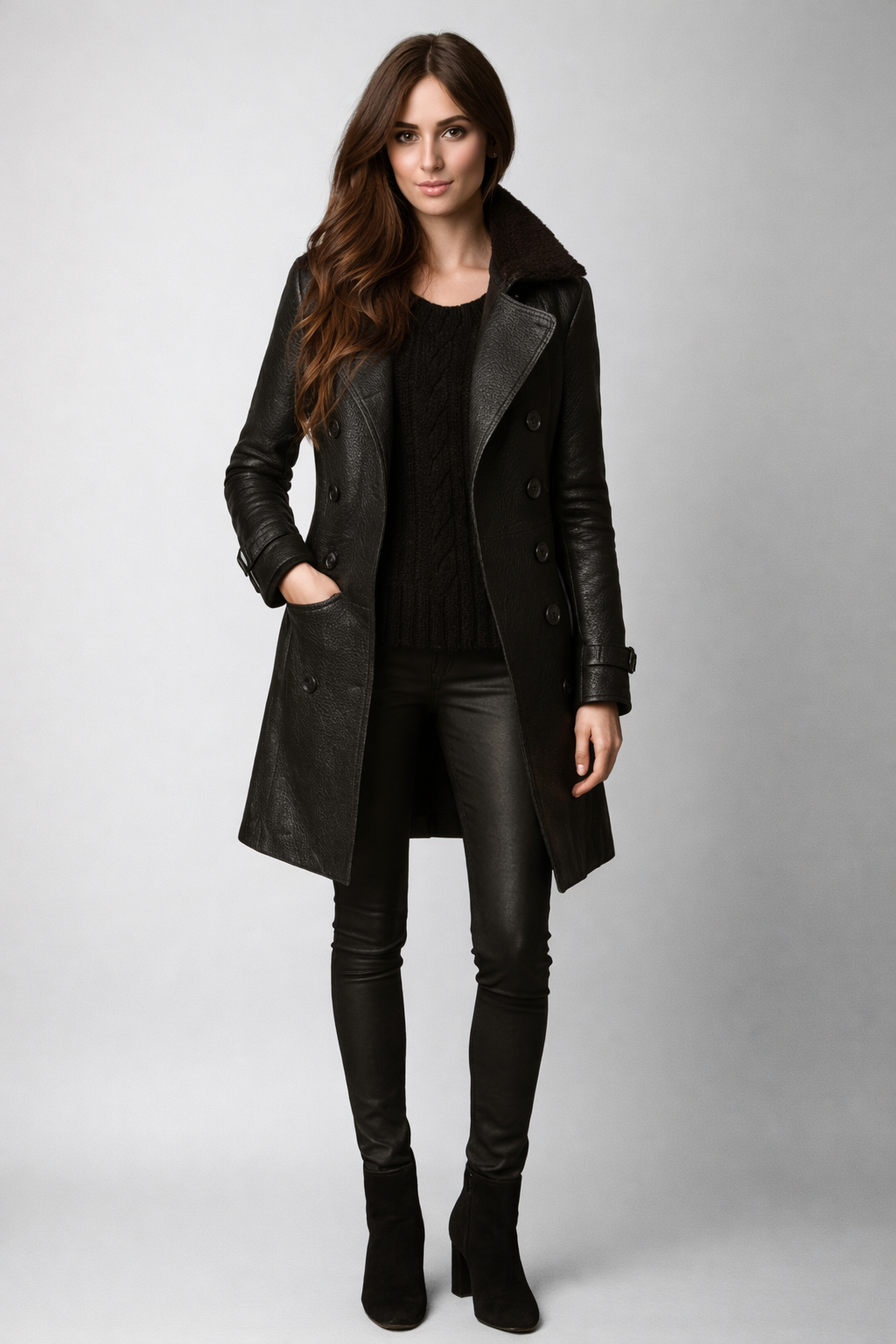 Lena | Manteau en cuir