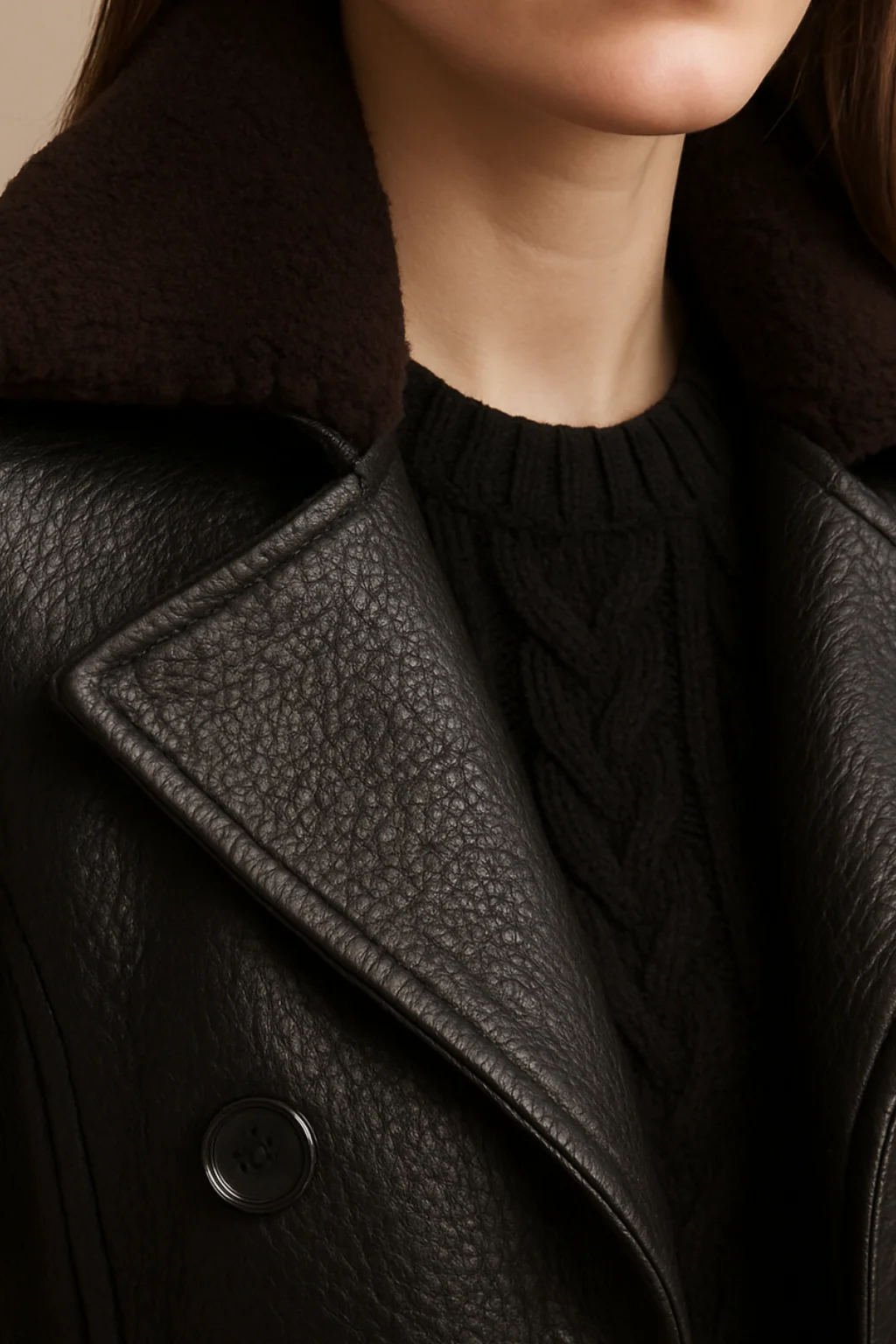 Lena | Manteau en cuir