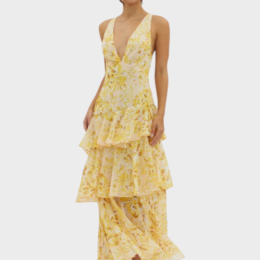 Lena | Robe longue élégante pour un style d'été sans effort
