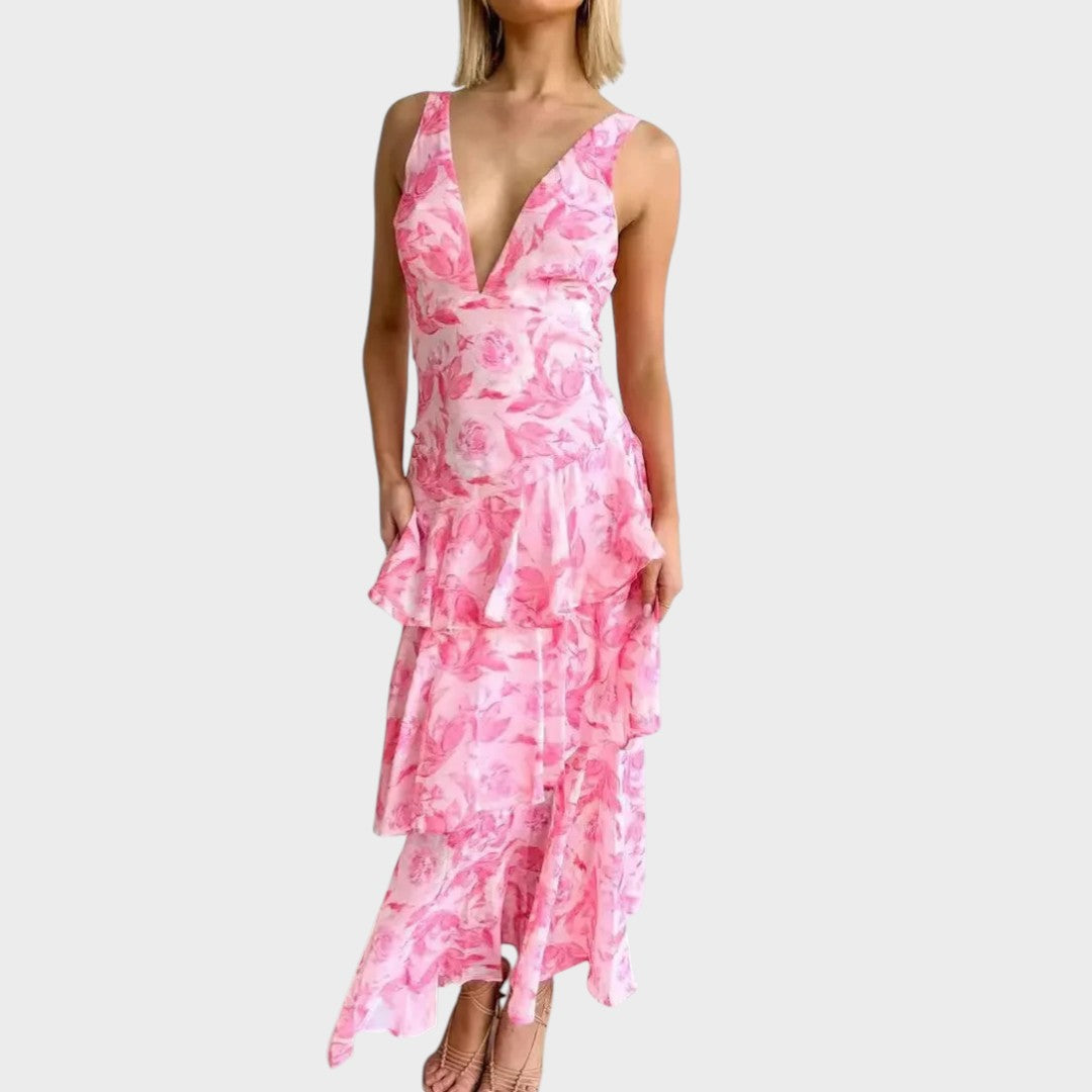 Lena | Robe longue élégante pour un style d'été sans effort