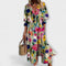 Lila - Robe longue flatteuse, effet ventre plat