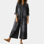 Lily - Combinaison en coton effet denim
