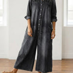 Lily - Combinaison en coton effet denim