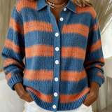 Livia | Cardigan tricot rayé