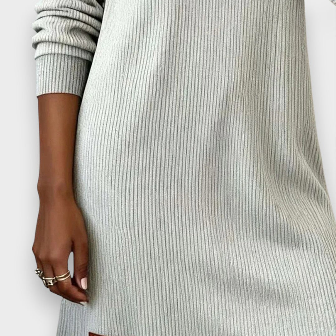 Livia | Robe droite à manches longues