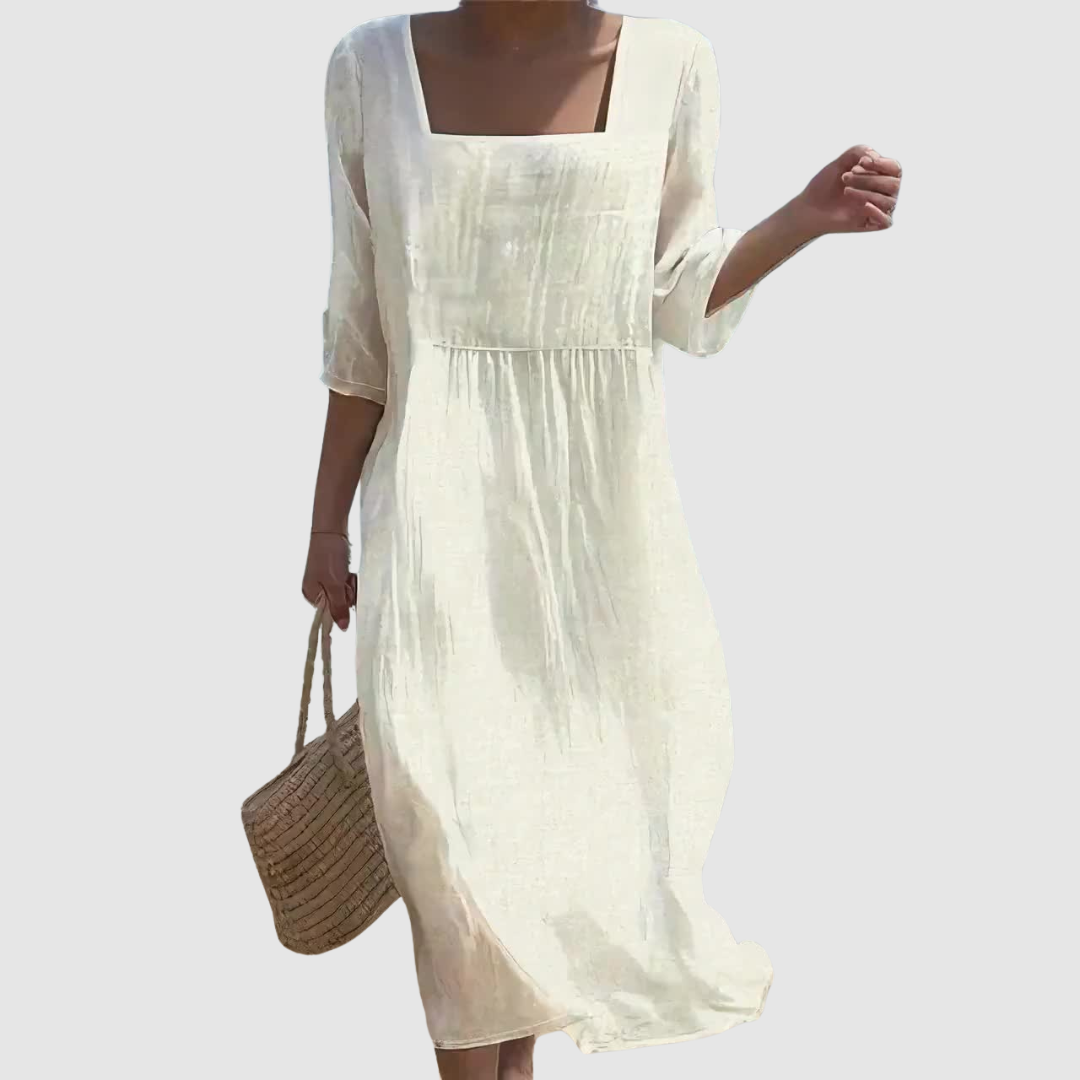 Lunelle | Robe en lin décontractée