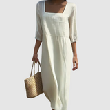 Lunelle | Robe en lin décontractée
