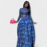 Maëlle - Robe longue en mesh Lily