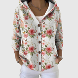 Lettice | Cardigan roses vintage