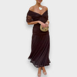 Malia | Robe élégante à col en V