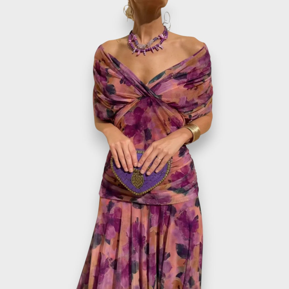 Malia | Robe élégante à col en V