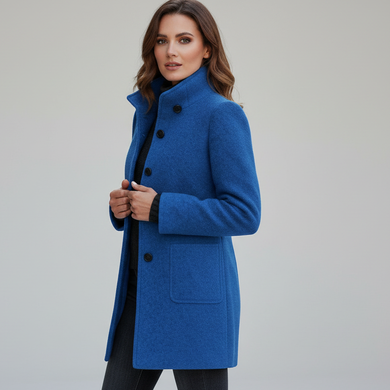 Manteau long en laine premium