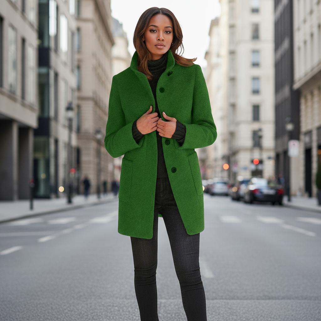 Manteau long en laine premium