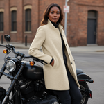 Manteau long en laine premium
