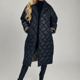 Manteau matelassé premium à doublure imprimé léopard