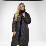 Manteau matelassé premium à doublure imprimé léopard