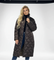 Manteau matelassé premium à doublure imprimé léopard
