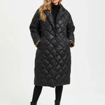 Manteau matelassé premium à doublure imprimé léopard