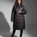 Manteau matelassé premium à doublure imprimé léopard