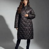Manteau matelassé premium à doublure imprimé léopard