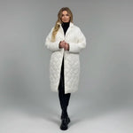 Manteau matelassé premium à doublure imprimé léopard