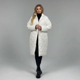 Manteau matelassé premium à doublure imprimé léopard