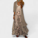 Mara - Robe longue avec veste (ensemble 2 pièces)