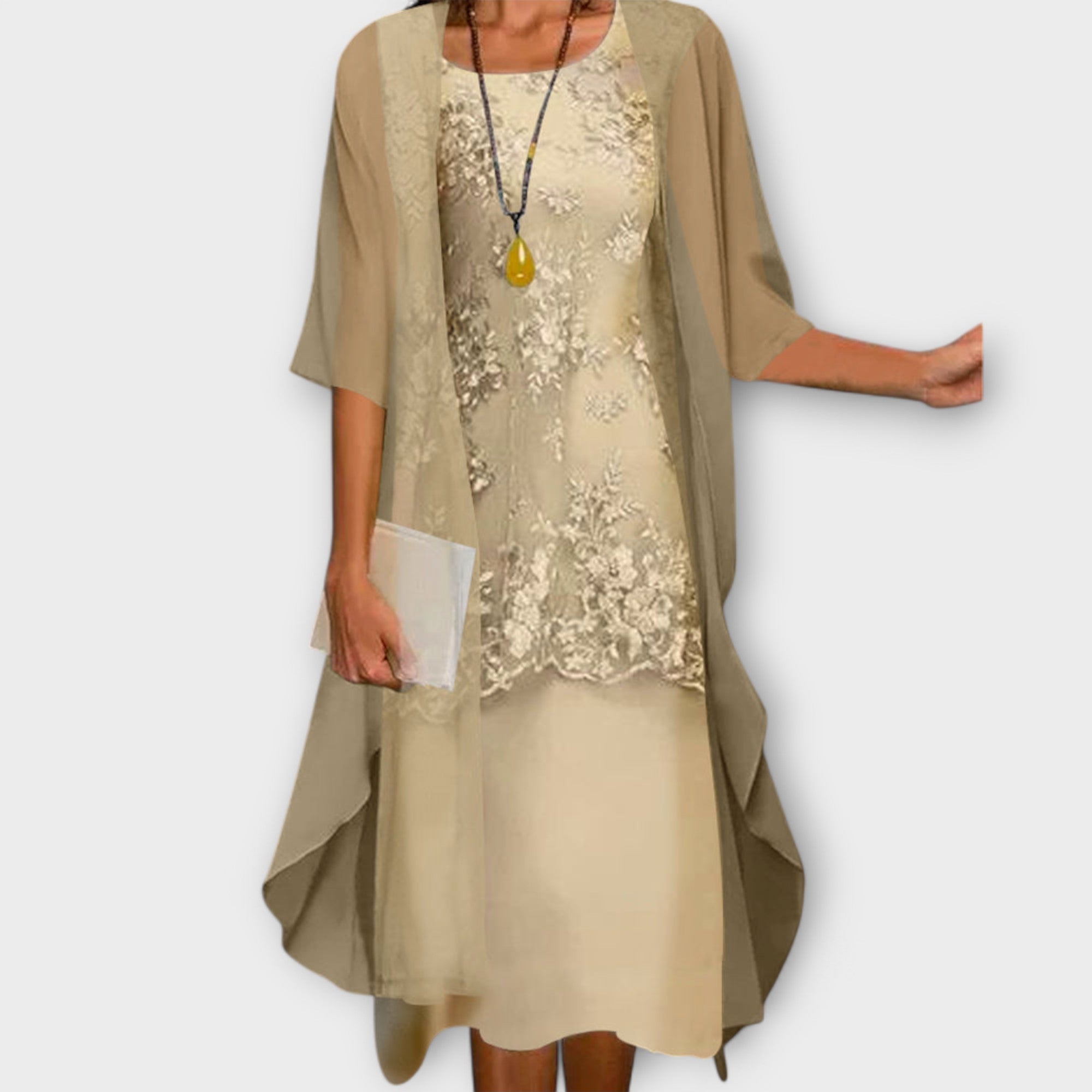 Marilla - Robe deux pièces élégante en mousseline