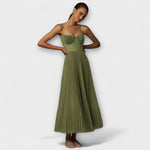 Marilyn - Robe midi en tulle avec bustier