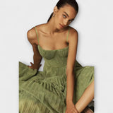 Marilyn - Robe midi en tulle avec bustier
