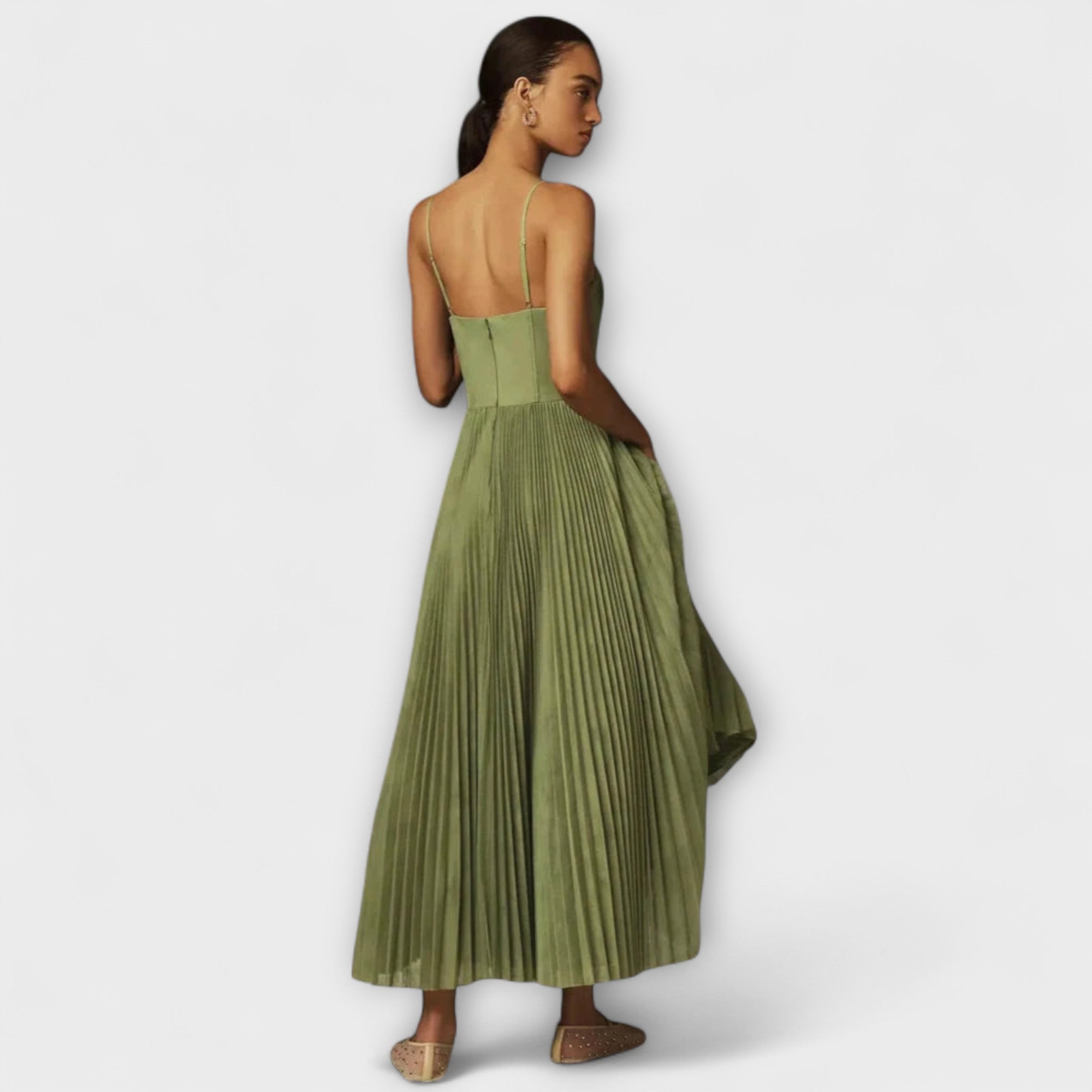 Marilyn - Robe midi en tulle avec bustier