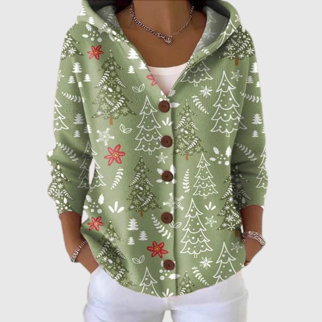 Ysolde | Cardigan arbre d'hiver