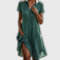 Mary - Robe midi à manches courtes pour femme