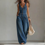 Megan - Salopette en denim décontractée