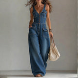 Megan - Salopette en denim décontractée