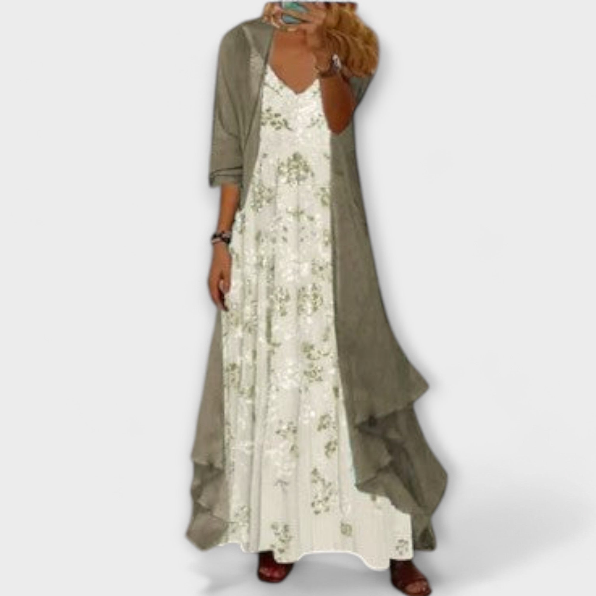 Mila - Robe verte élégante