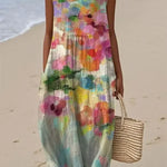 Mirte - Robe midi multicolore polyvalente
