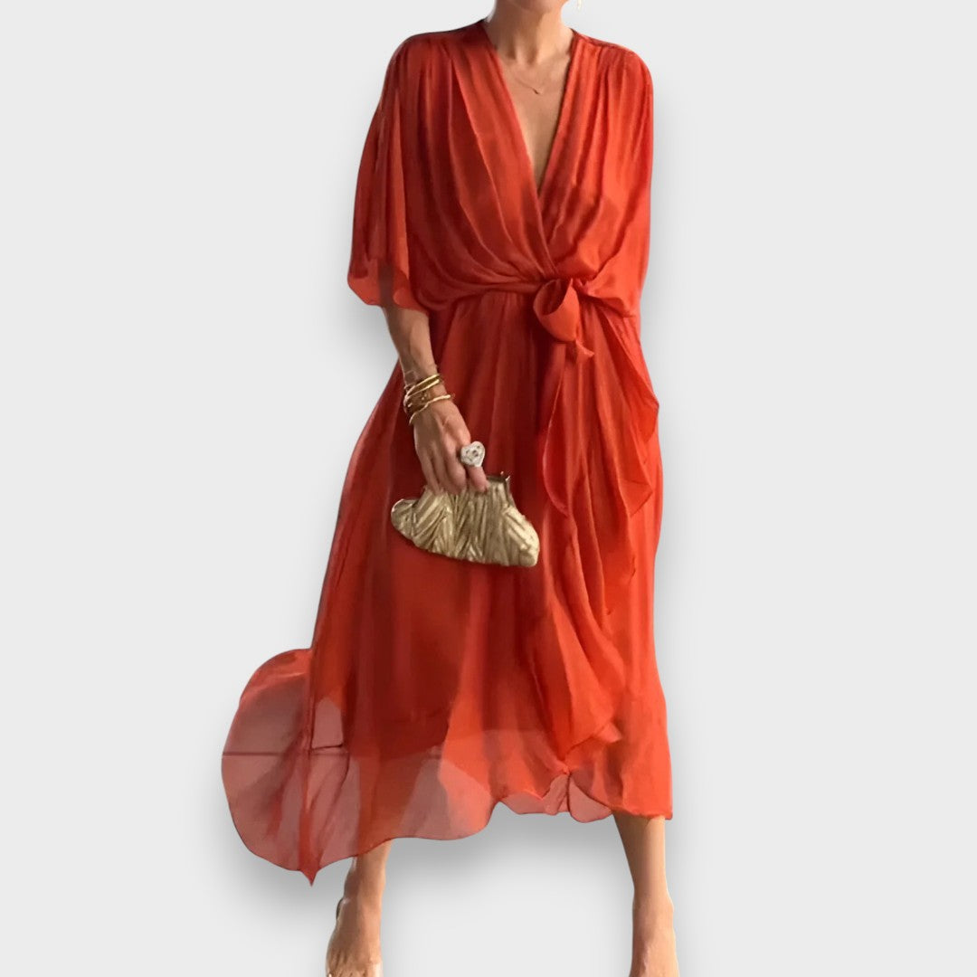 Monica | Robe à col en V