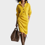 Nancy | Robe d'hiver élégante à boutons