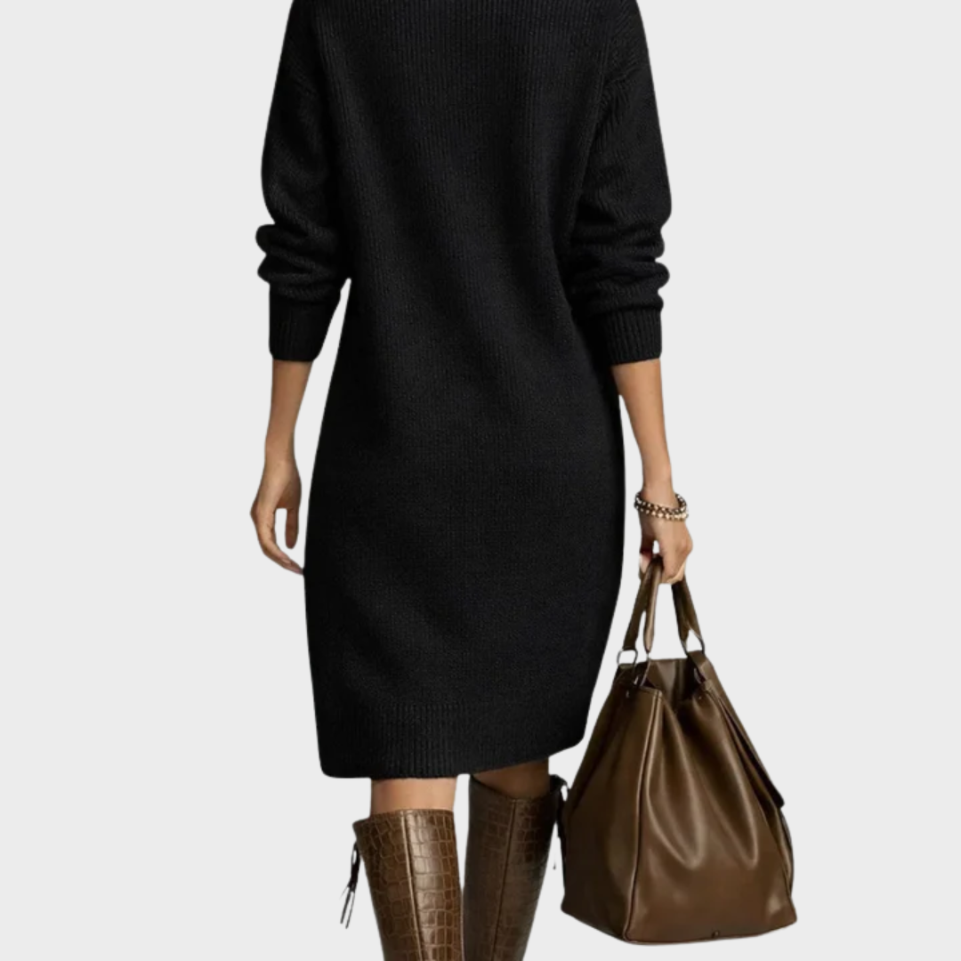 Nancy | Robe d'hiver élégante à boutons
