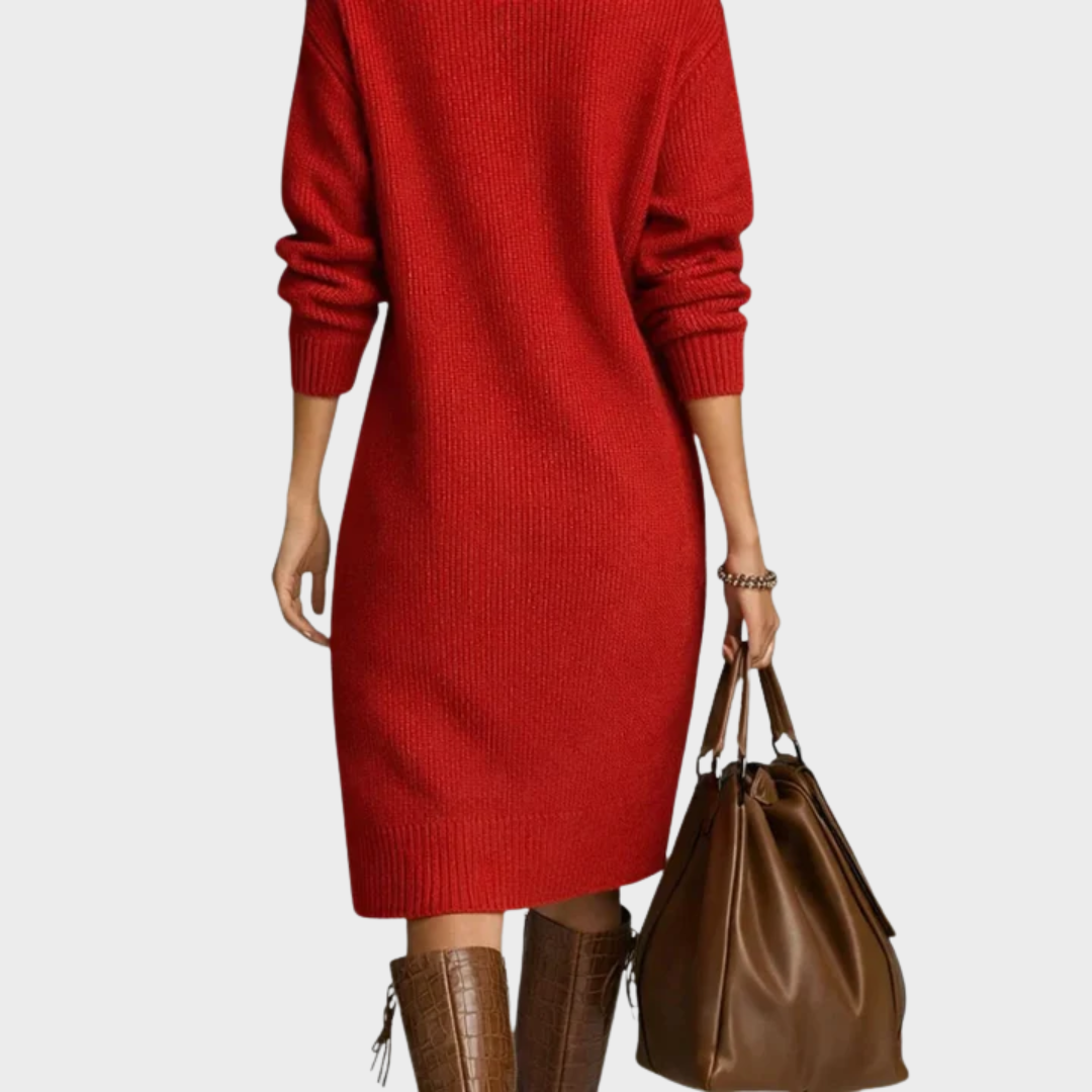 Nancy | Robe d'hiver élégante à boutons