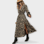 Natalie - Robe chic à imprimé léopard
