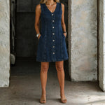 Nora - Robe en denim décontractée