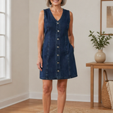 Nora - Robe en denim décontractée