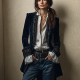 Nuria | Manteau en velours